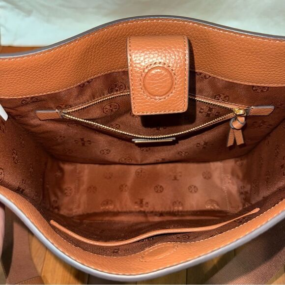 Tory Burch Thea Brown Leather Crossbody - Picture 6 of 14